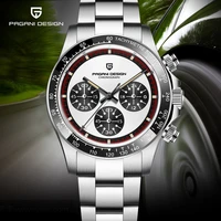 pagani design 2022 new men quartz wristwatches luxury ceramic bezel chronograph sports waterproof stainless steel watch for men