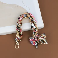 suitable for round cake white cosmetic bag transformation replacement of accessories silk scarf chain strap accessorie