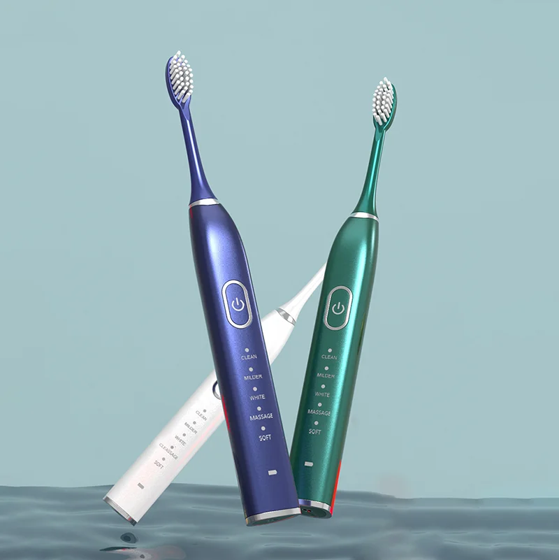 

Smart Sonic Toothbrush Ultrasonic Teeth Cleaning Electric Dental Teethbrush 5pcs Brush Nozzles Head Electric Tooth Brush Adult