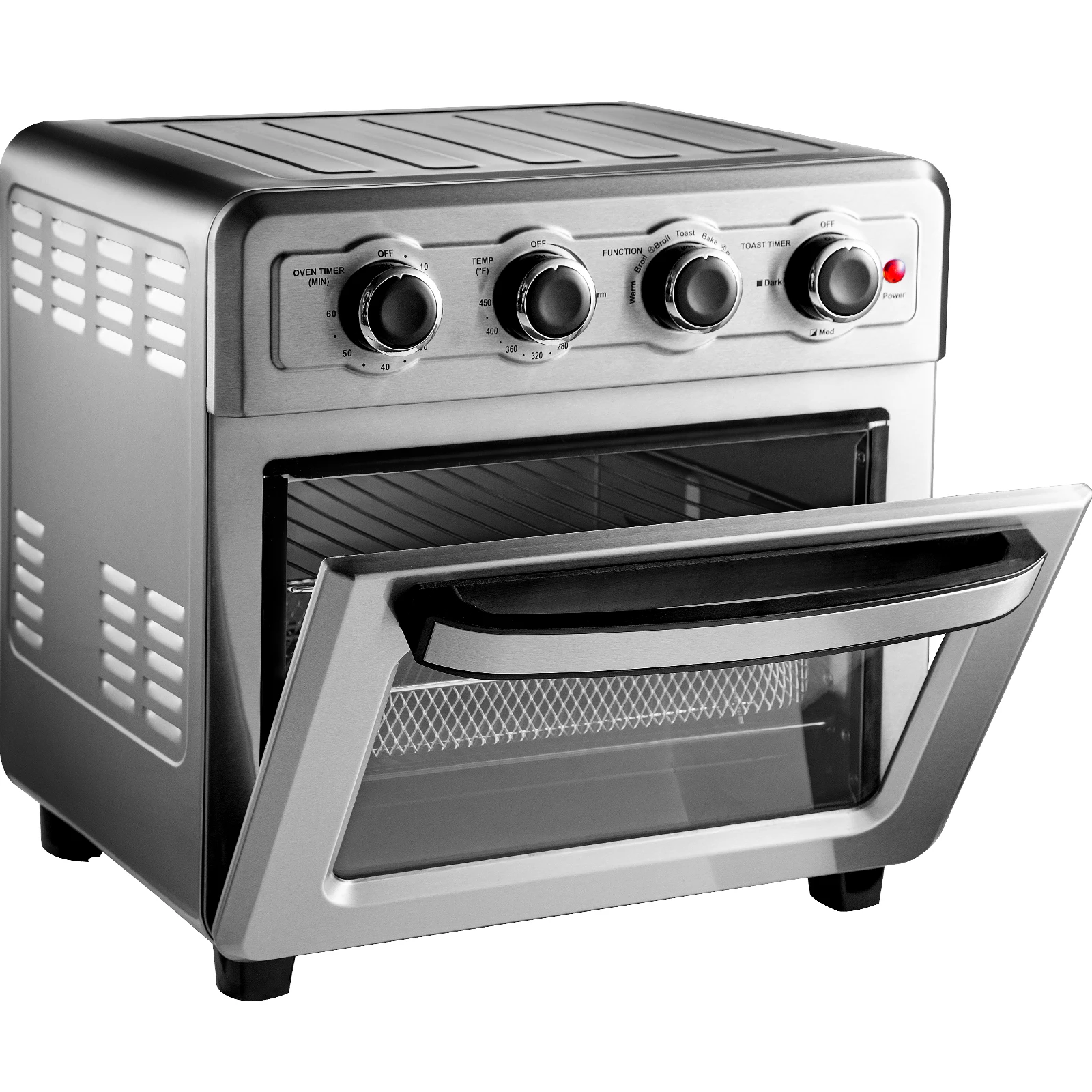 

7 in 1 Kitchen Oven 18QT 6 Slice 4 Accessories Convection Oven Air Fryer