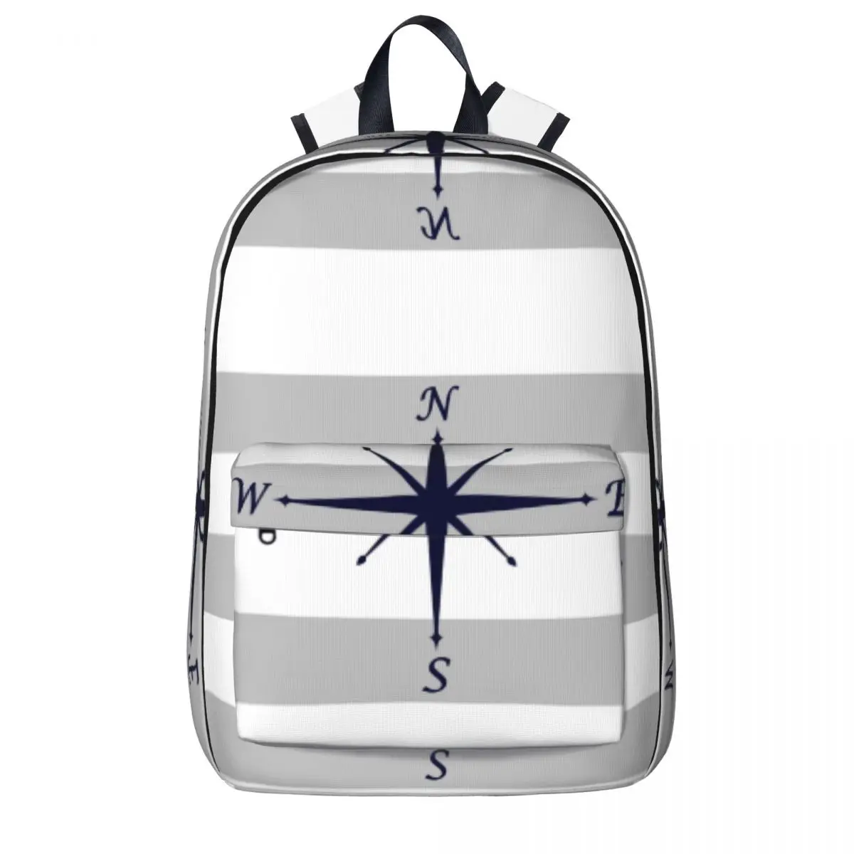 

Nautical Navy Blue Compass Backpacks Boys Girls Bookbag Students School Bags Cartoon Kids Rucksack Travel Rucksack Shoulder Bag