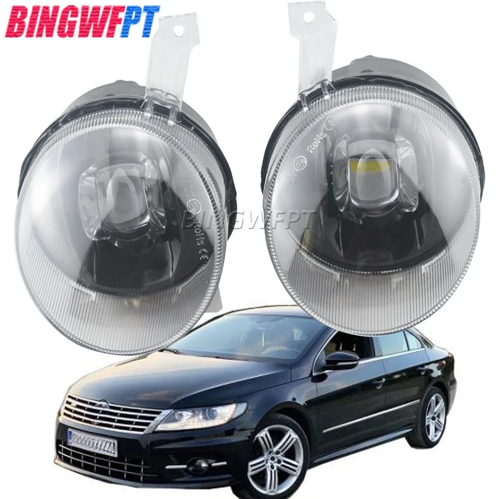 BINGWFPT Car Fog Light Assembly Canbus LED Fog Driving Lamp For Volkswagen VW CC Passat CC R-line 2012-2016 (Not fit Facelift)