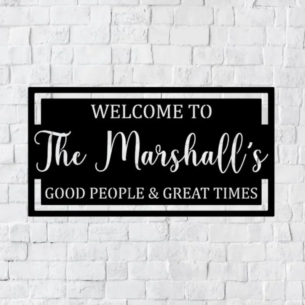 Персонализированное настенное искусство для патио уличный металлический