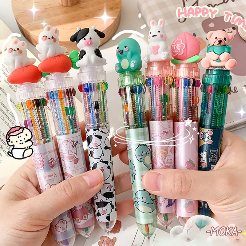 

1pcs/lot Cute Animal Cartoon Ballpoint Pens School Office Supply Stationery Student Children Gift