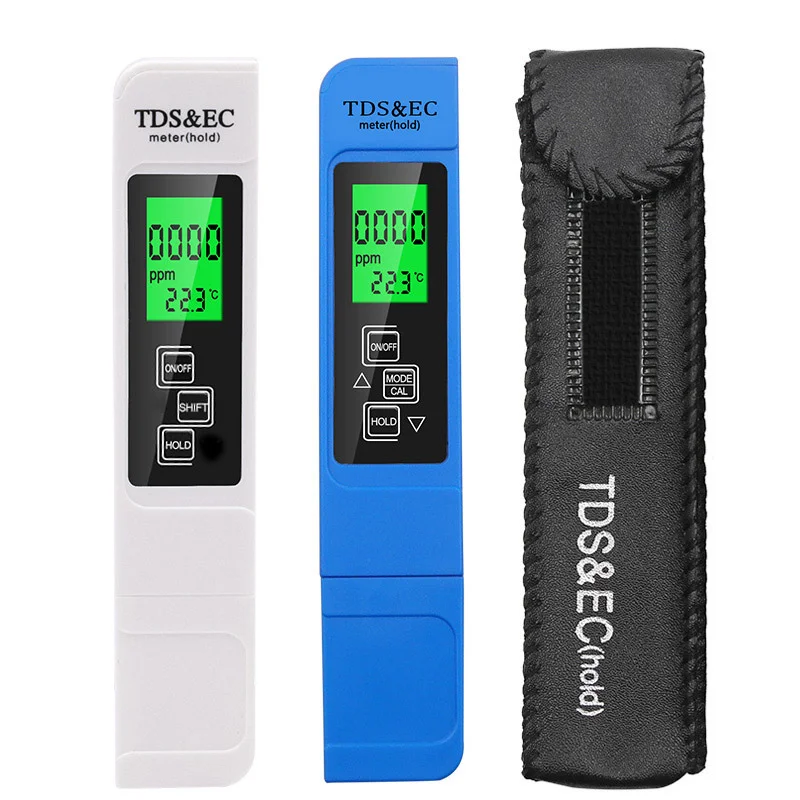 

20pcs New Water Quality Detection Pen Household Drinking Water Ec Meter 3 in 1 Temperature Conductivity Tds Test Pen
