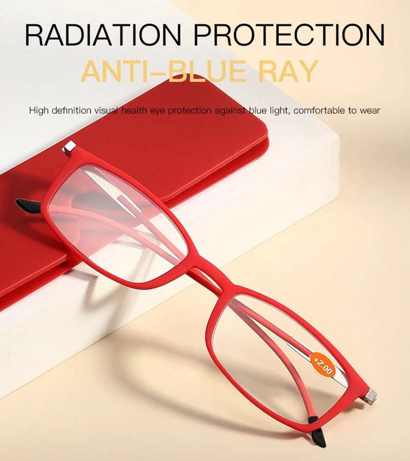 Ультратонкие портативные технические очки для чтения унисекс многофокальные TR90