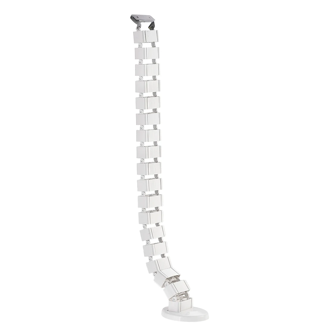 

Uxcell 2.6ft ABS Desk Cable Management for a Stand Desk Organizer Square White, Pack of 1