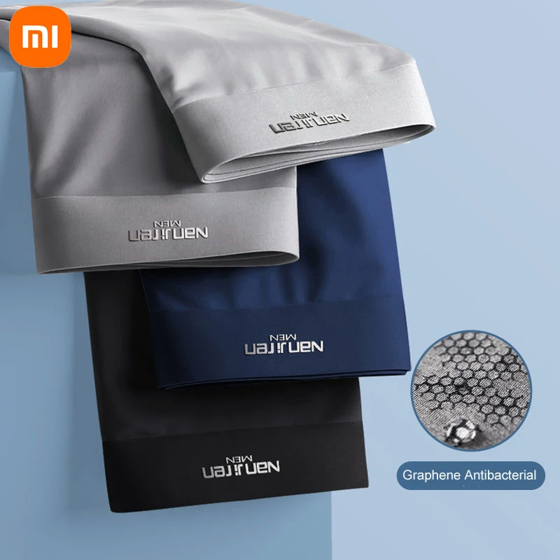 Мужские трусы Xiaomi 4 шт./лот графеновое антибактериальное Мужское нижнее белье