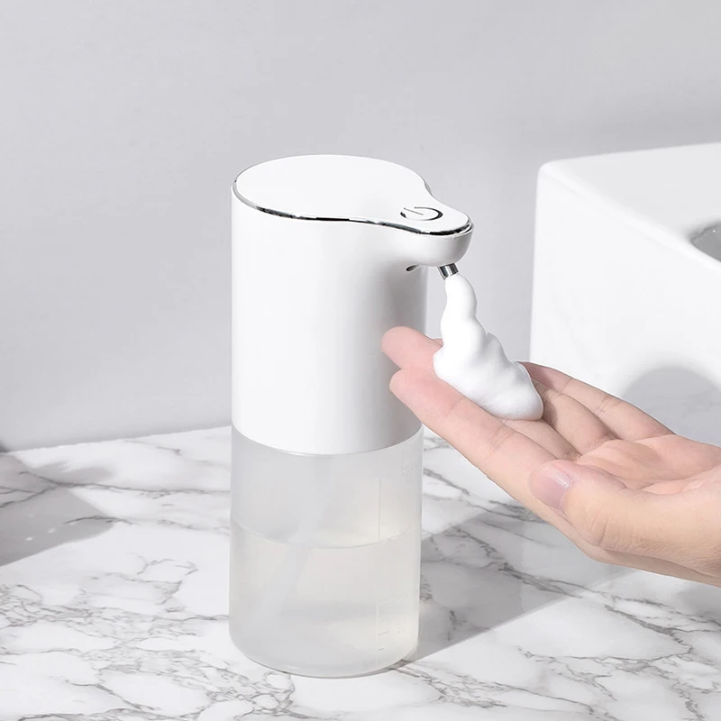 

Бесконтактный автоматический диспенсер для мыла, 320 мл, USB Перезаряжаемый аппарат для жидкого мыла с инфракрасным датчиком, электрическая ручная мойка