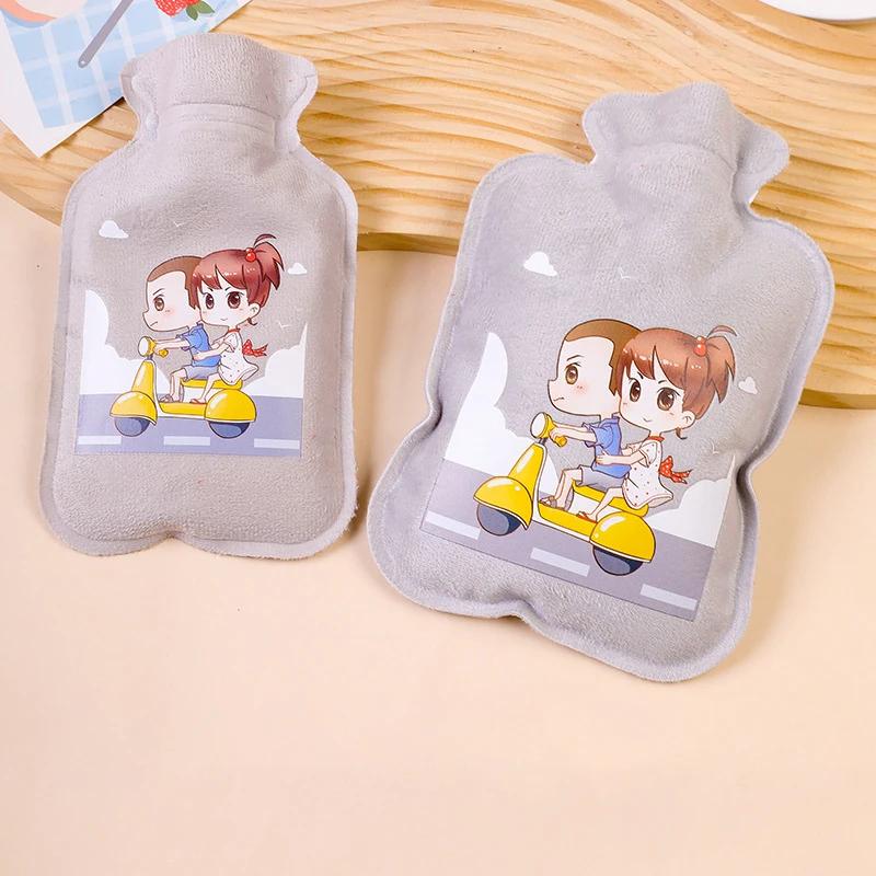 

1 PC Winter Hand Heater PVC Bag Cute Catoon Hot Water Filling Handbag Hand Warmer for Students Hot Compress Gifts for Girls