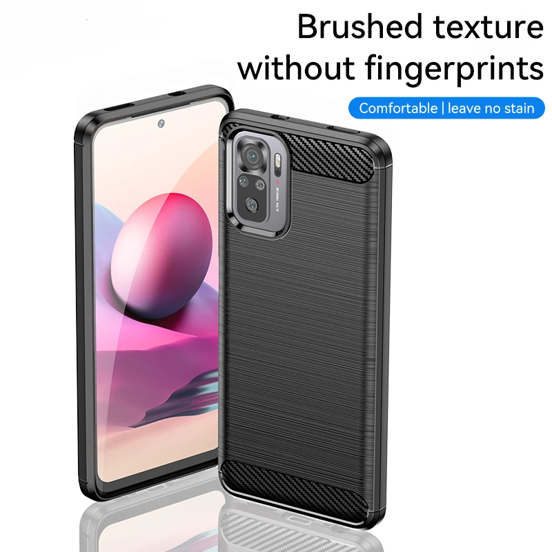 For Poco M5s Case For Xiaomi Poco M5s M5 Funda Shell Capa Cover Carbon Fiber Soft Silicone Bumper For For Poco M5s