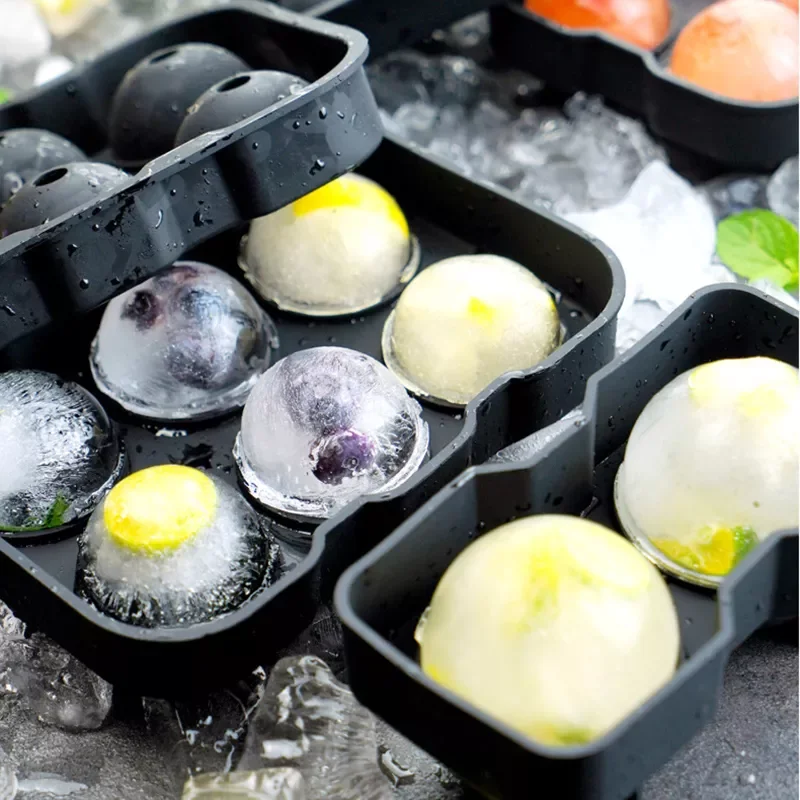 

2022 Ice Mold Tray - Whiskey Ice Sphere Maker - Makes 1.8" / 4.5cm Ice Balls - Flexible Silicone Ice Cube Mold Tray