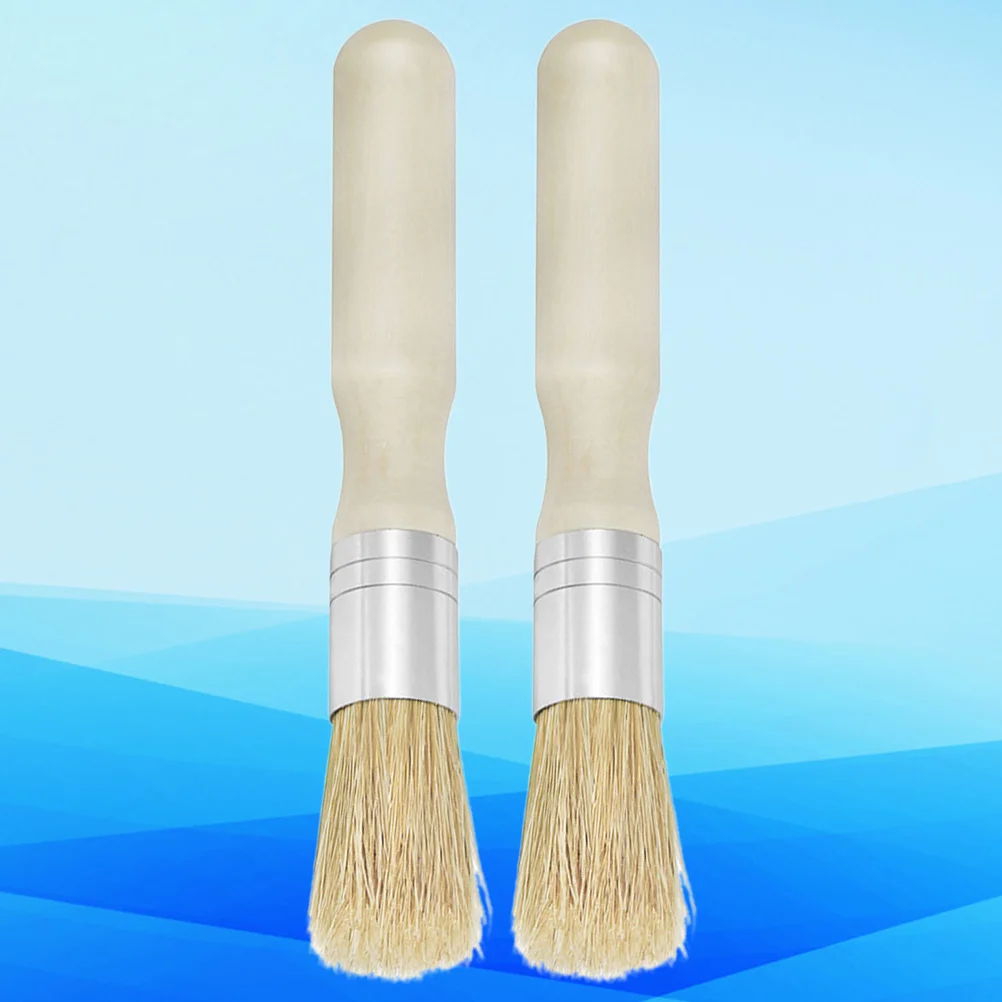 

Brushes Brush Wax Painting Oil Frenchic Round Cleaning Furniture Watercolor Wood Natural Acrylic Flat Finishing Water Stencils