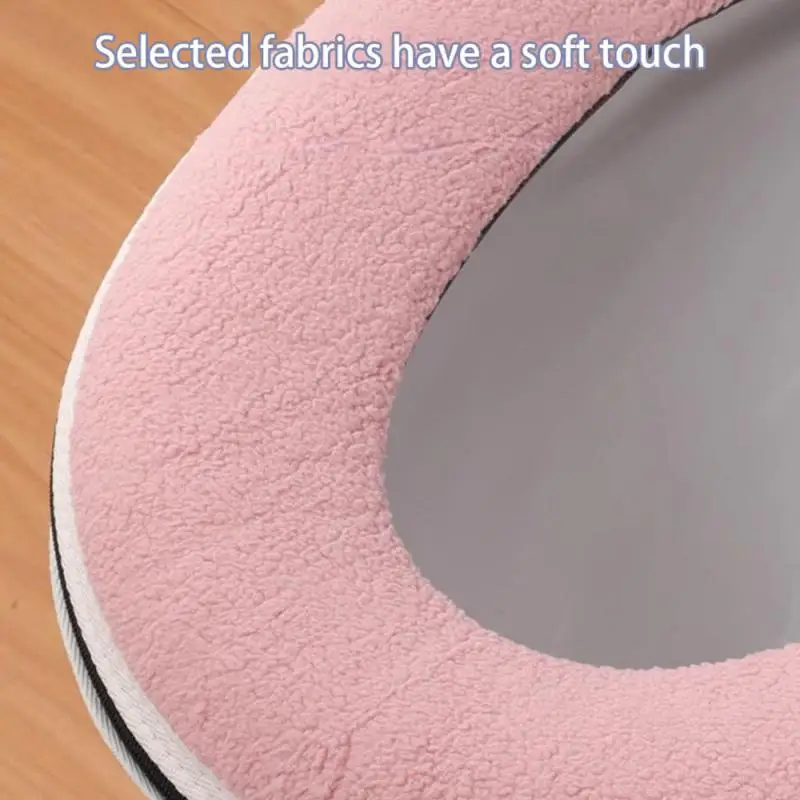 Универсальный чехол на сиденье унитаза зимний теплый мягкий коврик для моющийся