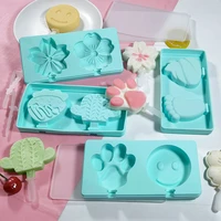 34 hole love stripes silicone ice cream mold ice cube tray chocolate popsicle molds diy dessert homemade tools reusable molds