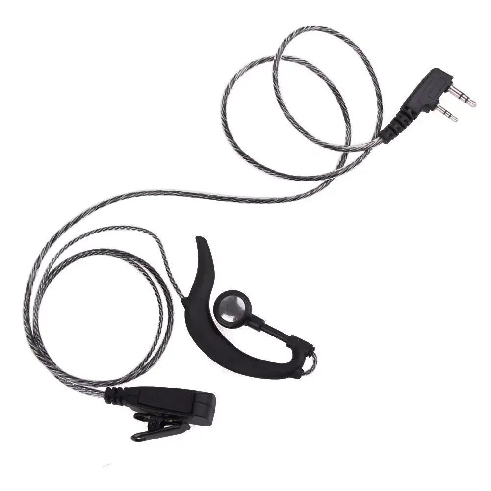 

2Pin 3.5mm Jack Cover Acoustic Earpiece Headset Tube Earphone Pro PU casing Wire Earphone for KENWOOD Walkie-talkie