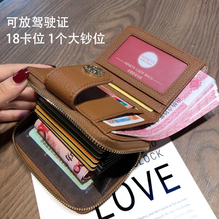 Мини-винтажный кошелек из натуральной кожи для женщин новая мода держатель