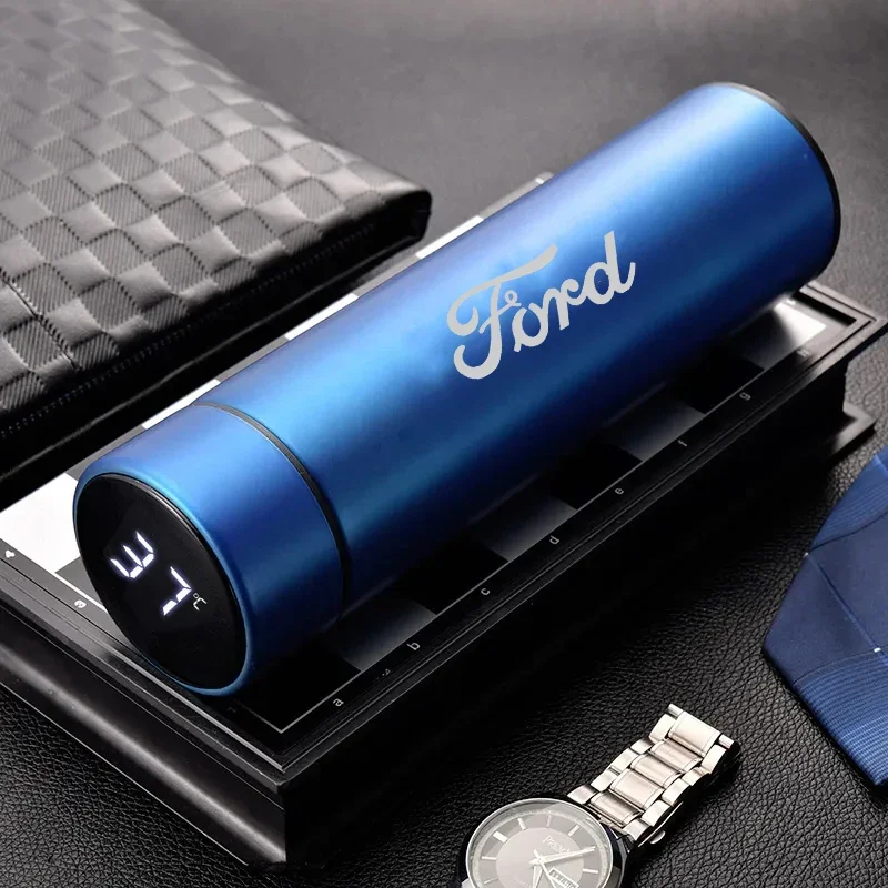 

Для Ford Focus Fiesta Fusion Explorer Edge Kuga Mondeo Ecosport Ranger Car 500 мл интеллектуальный дисплей температуры изоляционная чашка