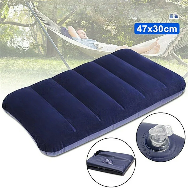 

Soft Backrest Camping Pillow PVC Inflatable Body Rest Pillow Cushion Air Travel Office Relaxing Tool Recliner Cushion Pad