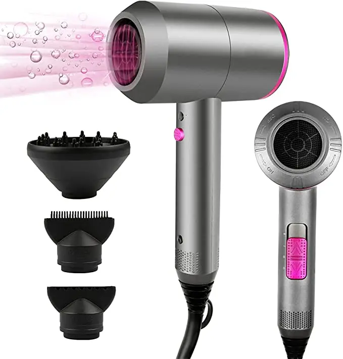 

Professional Hair Dryer 2000W Powerful AC Motor Quick Drying Ionic Hairdryer with 2 Speed 3 Heat Setting, Cool Shot Button with