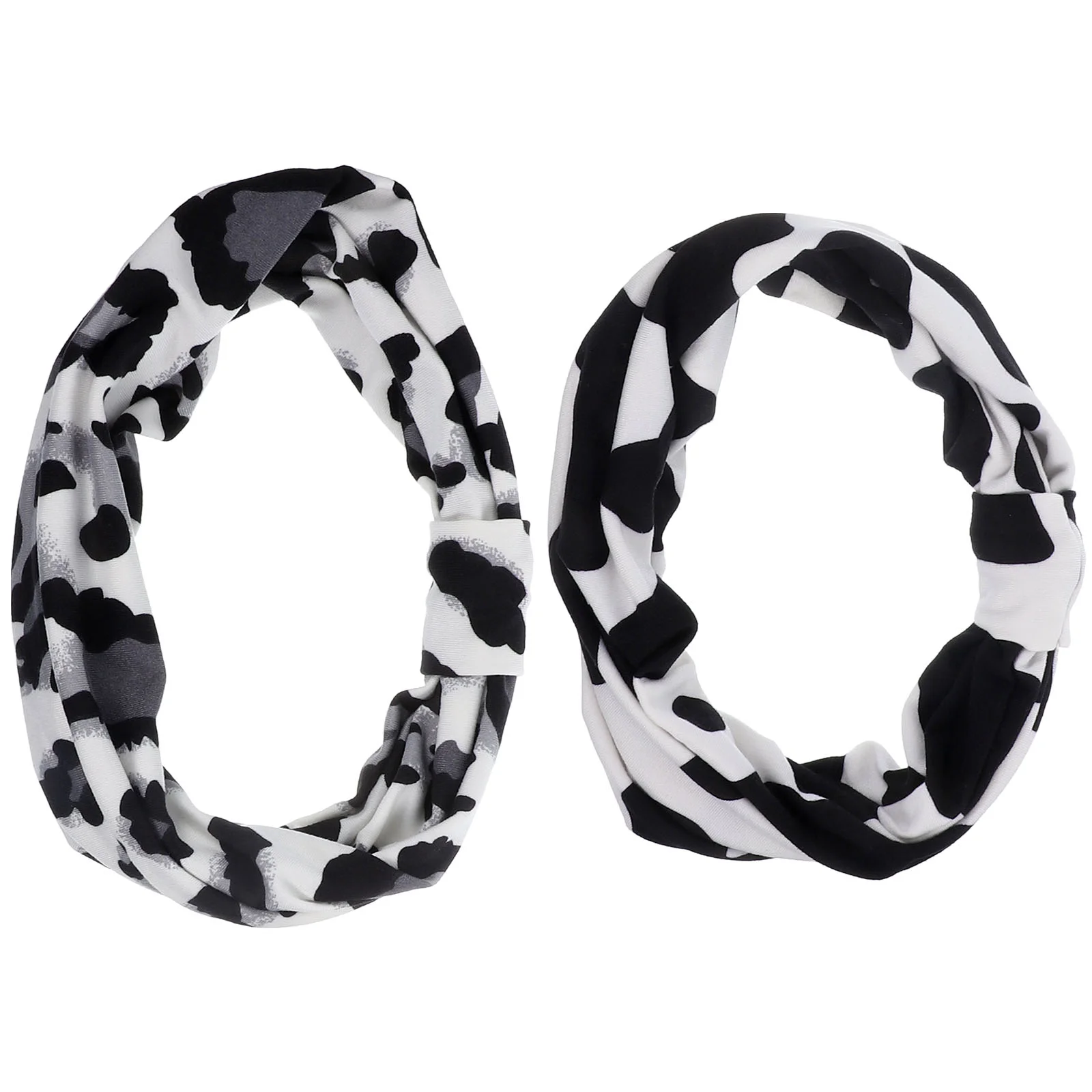 

Sweat Band Hair Turbans Headband Wraps Women Fashion Headbands Leopard Print Cow