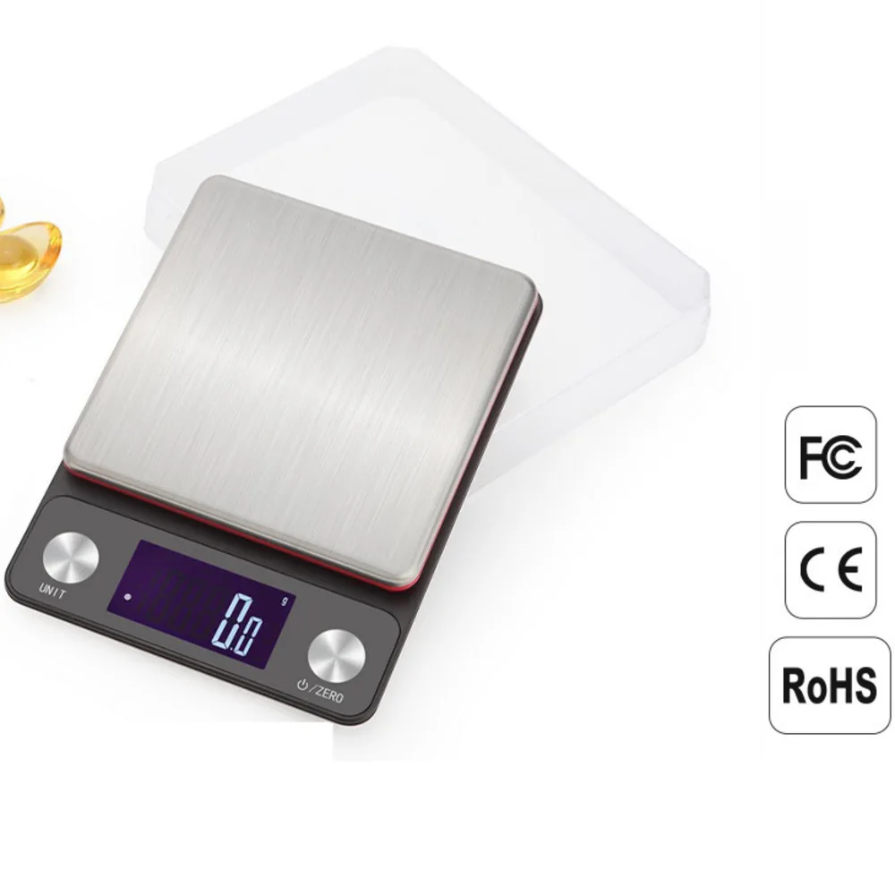 

4pcs Battery Version Kitchen Scale Can Be Charged Electronic Scale Of 0.1g Precision Baking Food Platform Scale