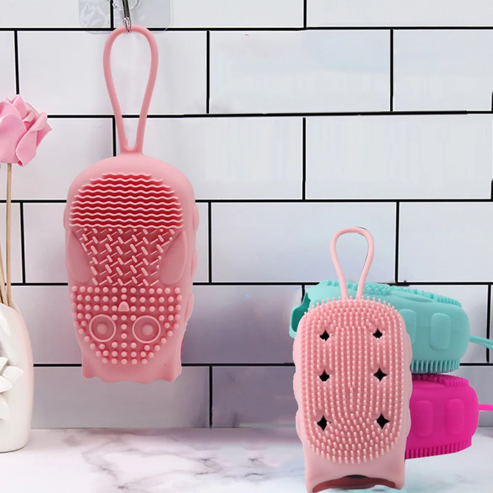 

HandHold Cream Lotion Applicator Back Massager Scrubber for SPA Bath Tool Shower Accessories Washable Tool gass