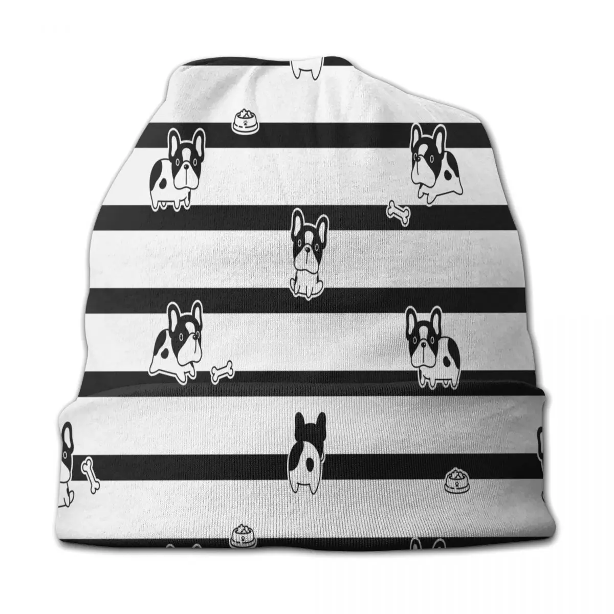 

French Bulldog Dog Lover Cap Fashion Autumn Winter Outdoor Skullies Beanies Hats Spring Warm Dual-use Bonnet Knitting Hats