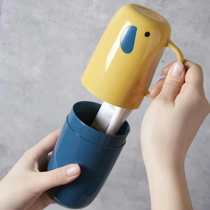 

Чехол для хранения зубных щеток, держатель для зубной пасты, органайзер, бытовая чашка для хранения для улицы, портативные дорожные аксессу...