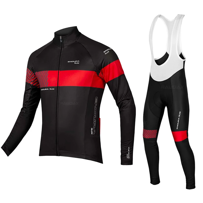 

2022 Raudax Endura Men's Offroad Downhill Autumn Bicycle Coats Motorcycle Long Sleeve Cycling Jackets Clothes Set Ropa Ciclismo