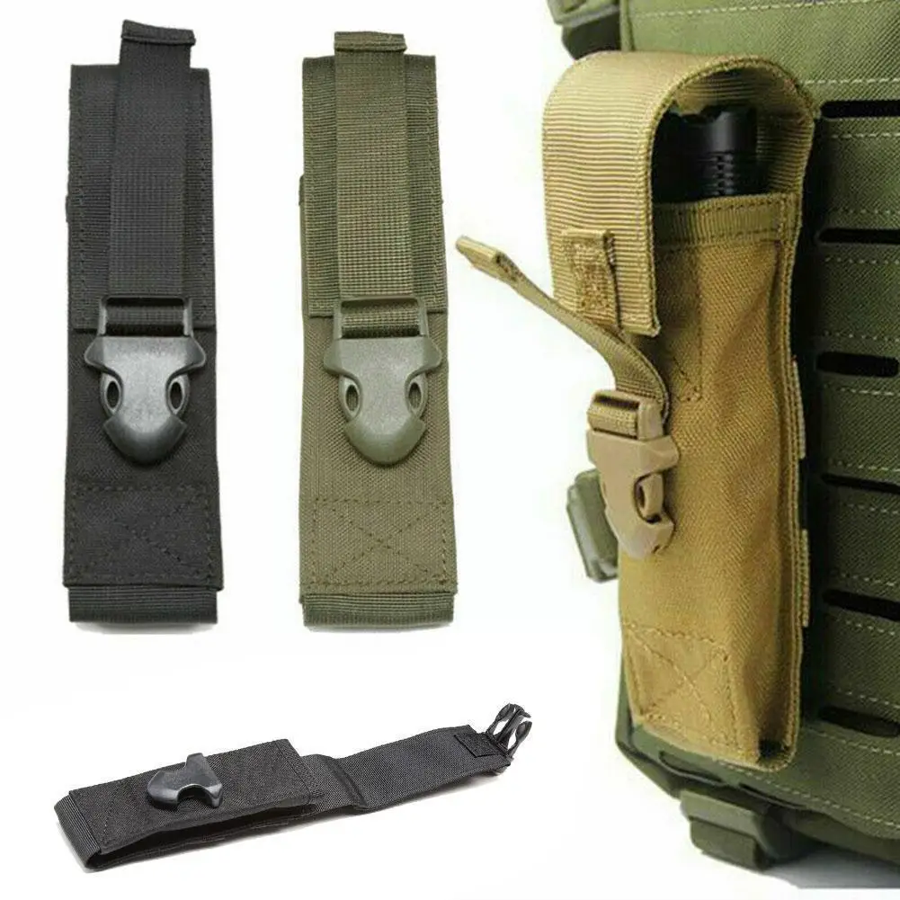 

Tactical Magazine Pouch Military Single Pistol Mag Molle Hunting Knife Outdoor Bag Pouch Flashlight Torch Holder Holster Ca V8b2