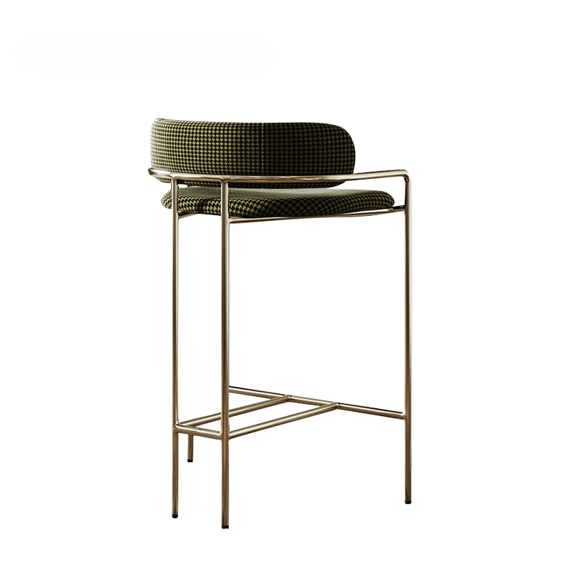 

Bar Room Dining Room Furniture Commercial Furniture Metal Bar Stools Velvet Counters High Chairs Modern Breakfast Bar Stools