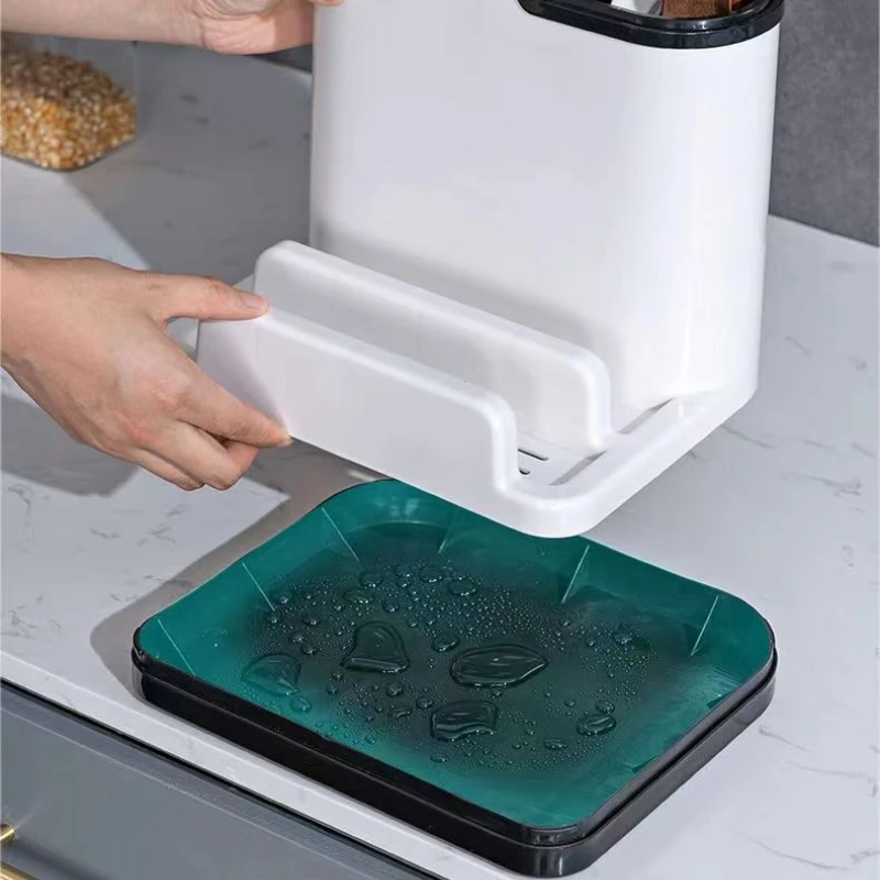 Подставка для хранения кухонных ножей держатель специй полка разделочных досок