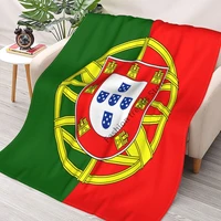 current flag of portugal blanket velvet printed breathable warm throw blankets for bed outdoor bedding throws
