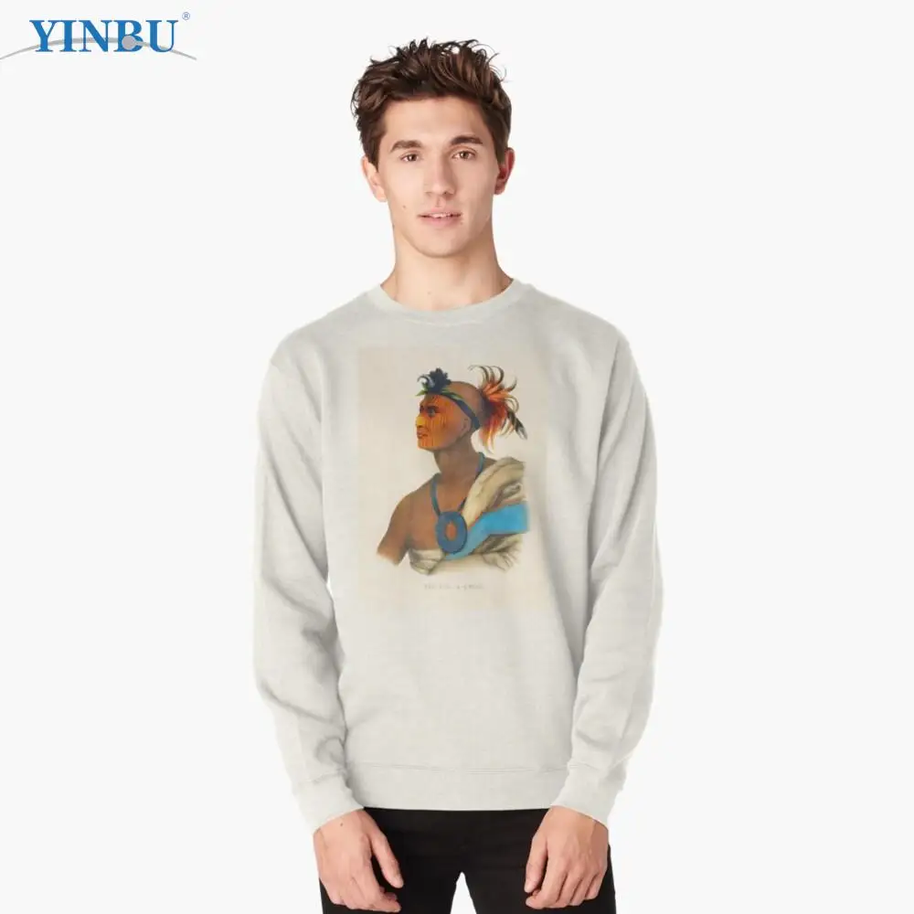

A Chief Sauk and Fox - Tah Col O Quoit (Rising Cloud) - 1849 Lightweight Sweatshirt fashion streetwear Men's clothes
