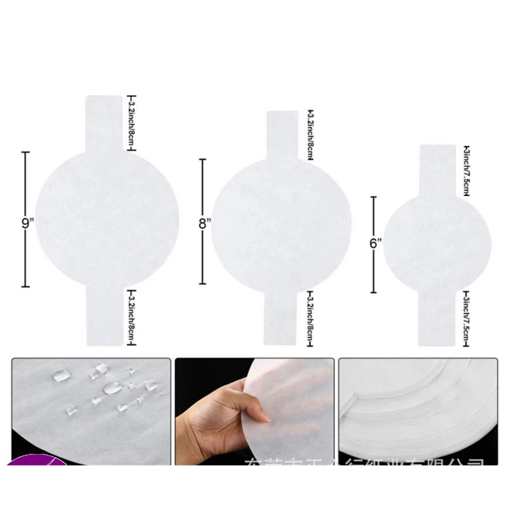 

100PC 6/8/9 Inch Precut Circle Cake Pan Liners Round Parchment Pape With Lift Tabs For Baking Disposable Sheet Non-stick