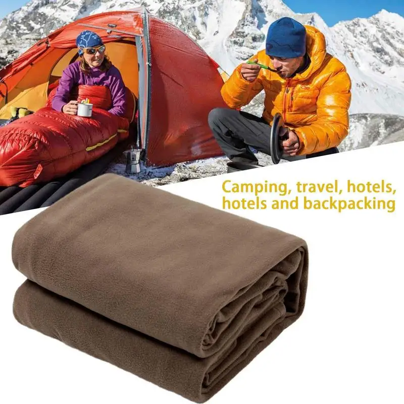 

Fleece Sleeping Bag Liner Cold Weather Ultralight Sleeping Bags Indoor Sleeping Bags For Adults Camping Supplies