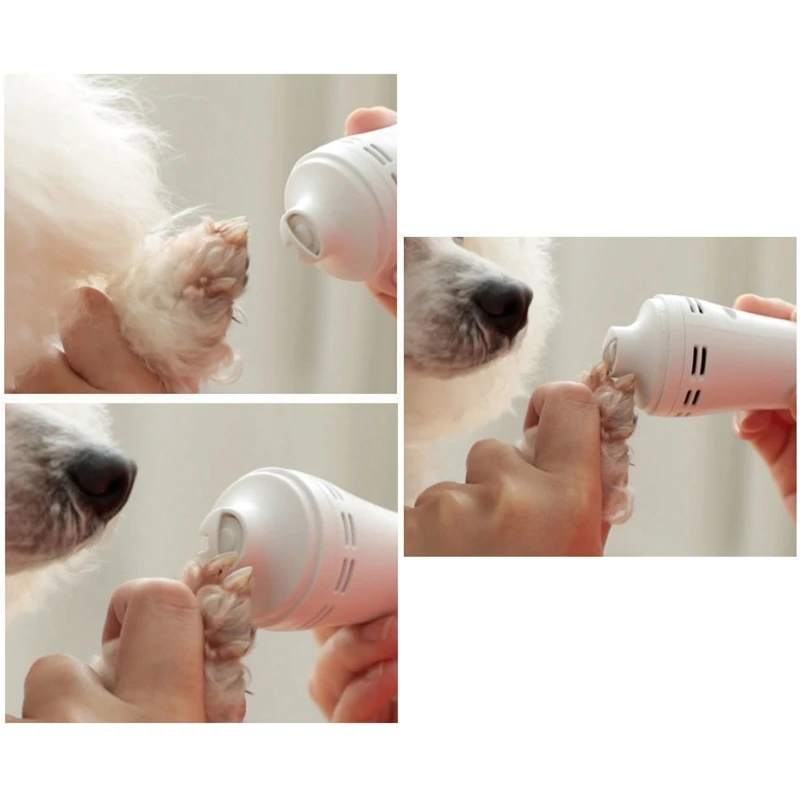 Машинка для маникюра собак бесшумный Электрический триммер когтей питомцев 3