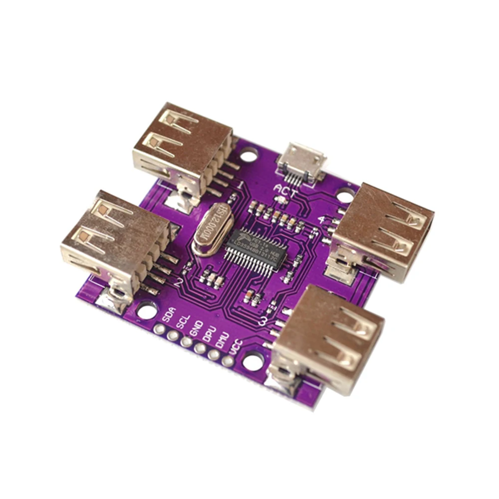 

CJMCU-204 высокоскоростной USB 2,0 HUB DC Controller 4 Port usb-хаб 5V 500mA