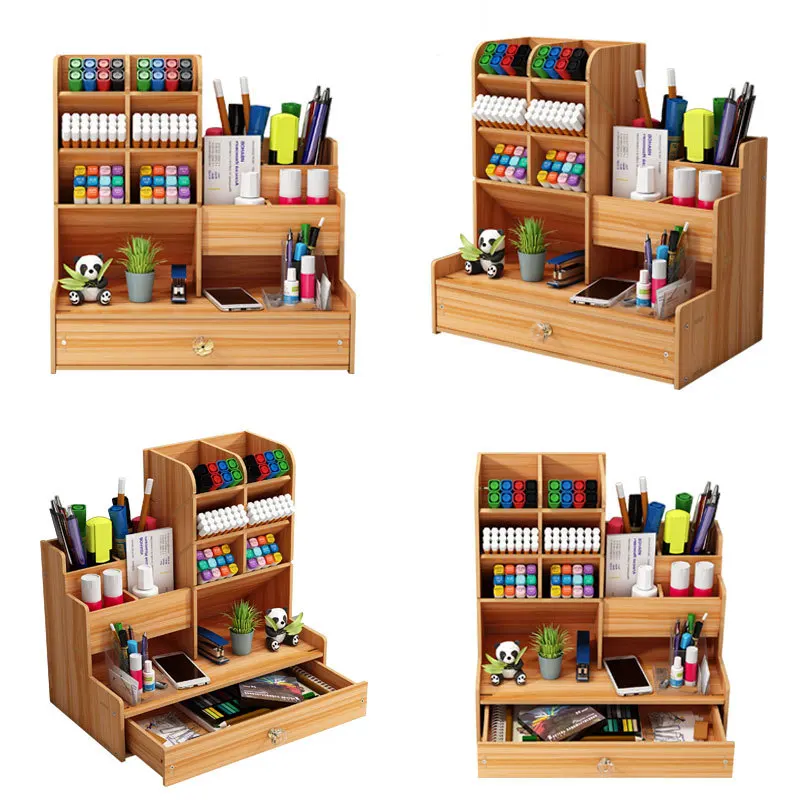 Desk Organizer for Stabile Pens Desk Pencil Holder For School Supplies Kawaii Stationery Office  and Home Storage Box