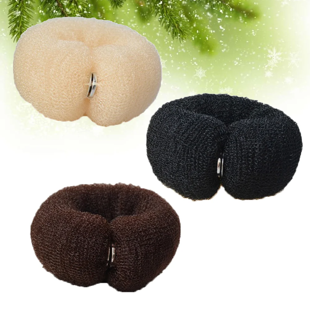 

3Pcs Hair Curler Ballet Bun Hair Bun Maker Small Doughnuts Ring Styler Maker Hair Bun Covers for Flexible Hair Bun Maker