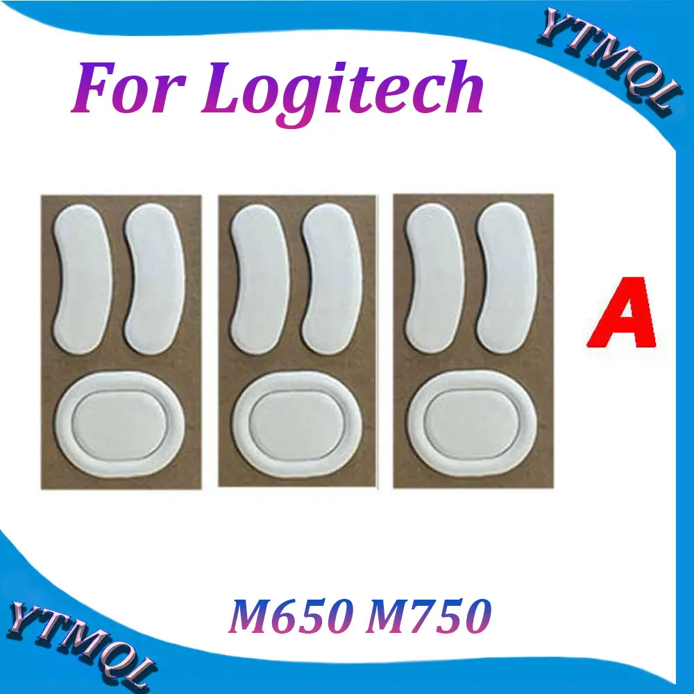 

2-10 комплектов, коврики для мыши и Коньков для Logitech M650 M750, беспроводная мышь, белый, черный, противоскользящая наклейка, сменный разъем