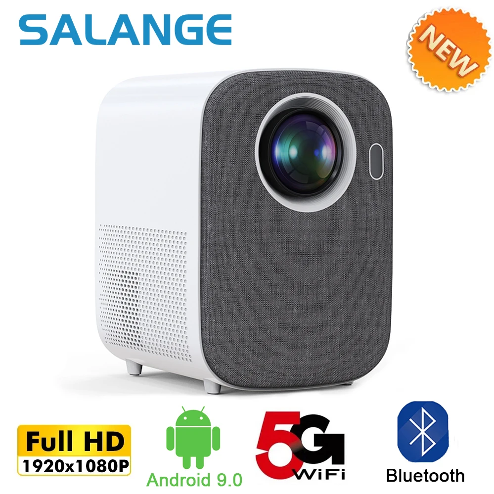 

P82 Mini Projector 6000 Lumens Full HD 1080P Android 9 LED Video Beamer 4K 5G Smart Home Theater Airplay Miracast Bluetoooth 5.1