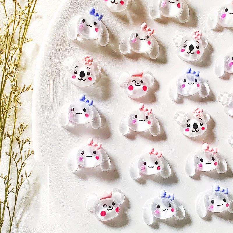 

40Pcs/set Sanrioed Cinnamorol Nail Sticker 27 Styles Kawaii Figure Cute Diy Handmade Resin Jewelry Accessories Toy Girl Gift