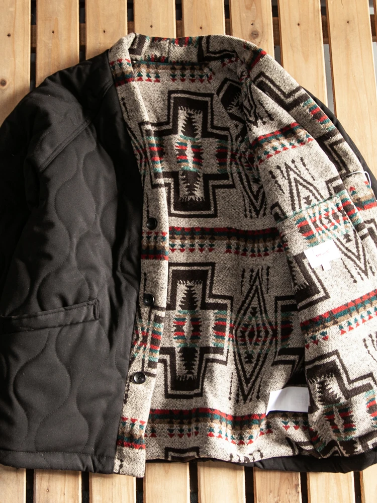 Дизайн халата японская мода ретро этническая двусторонняя одежда плотный