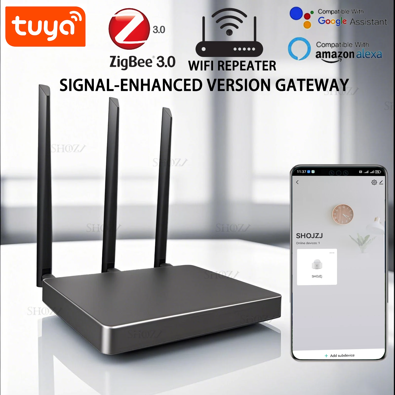 

Tuya Zigbee 3.0 Хаб для умного дома