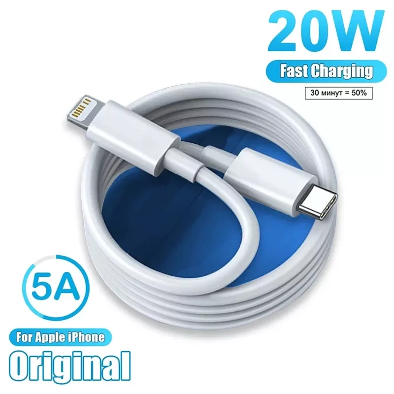 

Original 20W PD USB C Cable For iPhone 13 Pro Max Fast Charging USB C Cable or iPhone 12 mini 11 Pro Max Data USB Type C Cable