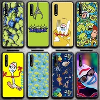 cartoon alien forky funny toy story phone case for huawei p20 p30 p40 lite e pro mate 40 30 20 pro p smart 2020