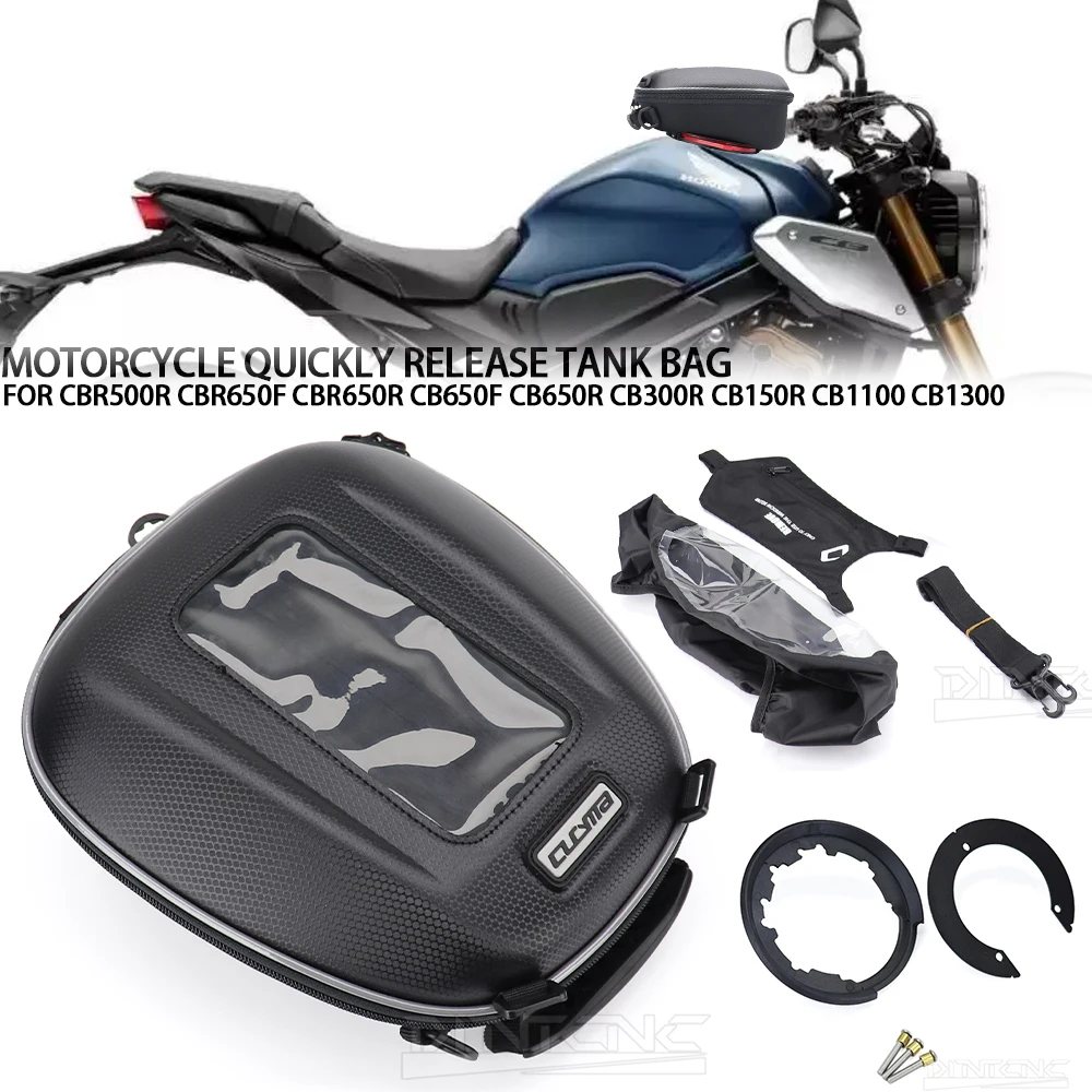 Tank Bag Motorcycle Bags For HONDA CBR 500R 650F 650R CB 300R 150R 1100 1300 Waterproof Saddle Biker Backpack Racing Tanklock
