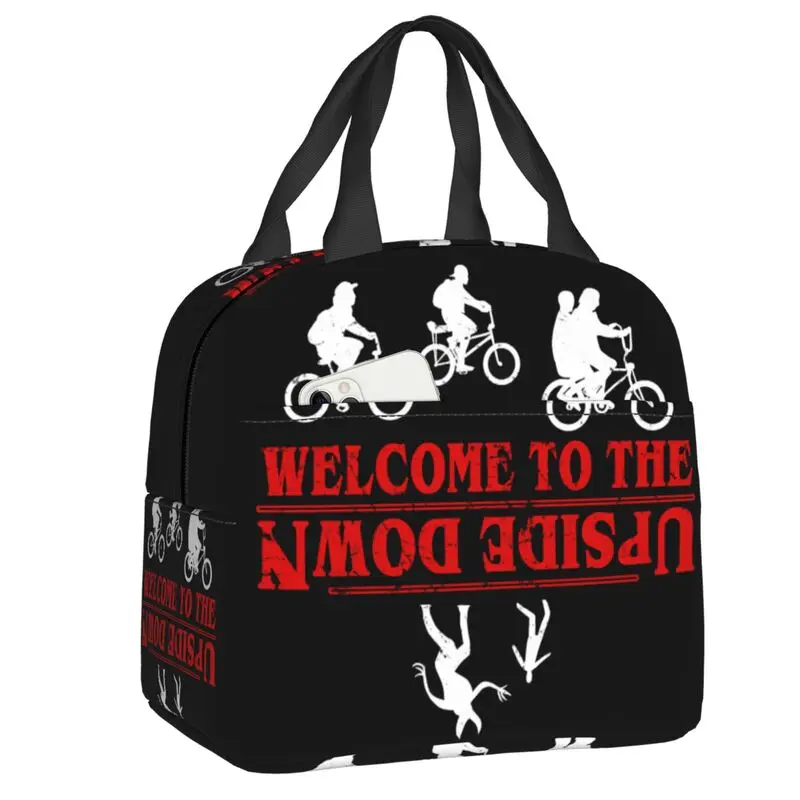 

The Upside Down Insulated Lunch Bags for Women Stranger Things Resuable Thermal Cooler Bento Box Work School Travel